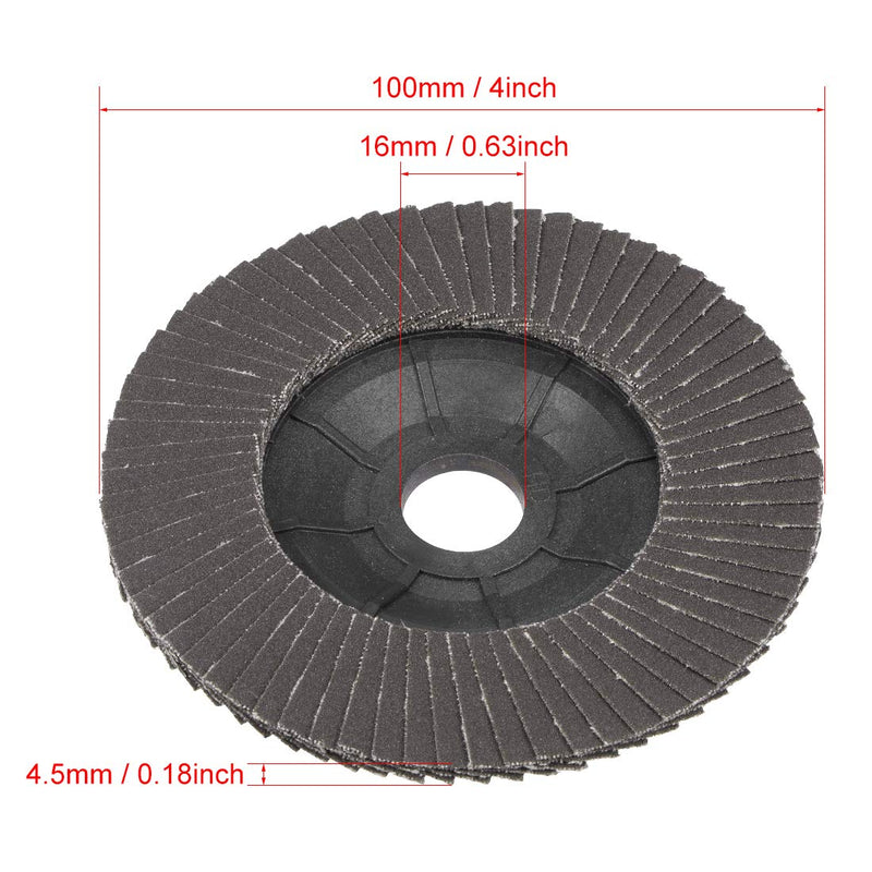 uxcell 4-inch Flap Wheels 72 Page Grinding for Angle Grinders 320 Grits 5 Pcs - NewNest Australia