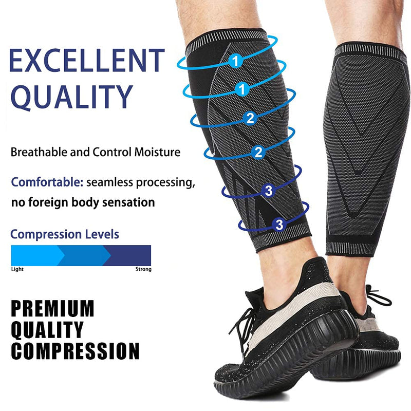 Solo Actfit Calf Support, Calf Support, Compression Calf Sleeves, Leg Warmers, Adjustable Calf Support, Footless Compression Socks For Sports, Running, Cycling, Crossfit, Gym, Tennis - NewNest Australia