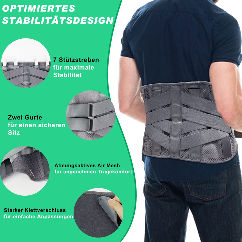 Hongjing Back Support Belt For Lower Back Pain Relief With 7 Struts, Lumbar Support Belt With Breathable Mesh For Heavy Lifting And Sciatica Pain Relief (Xl) - NewNest Australia