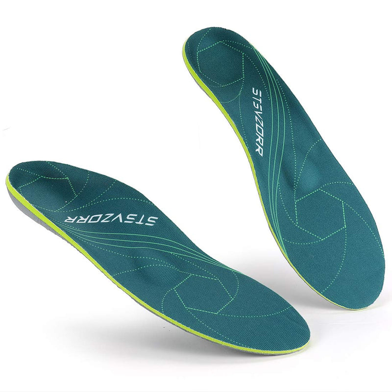 iFitna Plantar Fasciitis Arch Support Orthopedic Insoles Relieve Flat Feet Heel Pain Shock Absorption Comfortable Inserts(Size:UK-6,Length:9.87",Green) UK-6-25CM--9.87" Green - NewNest Australia