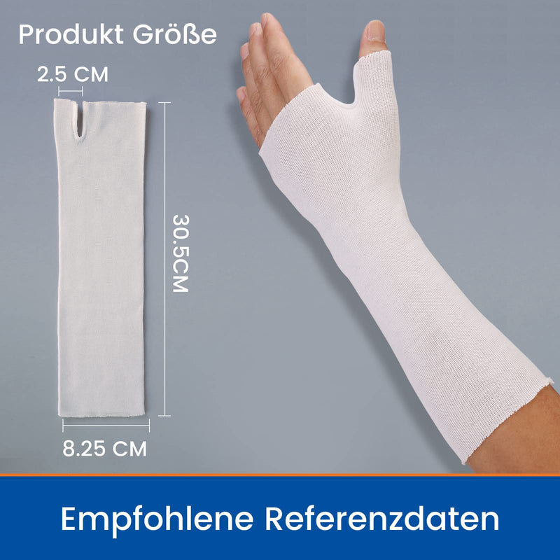 Willcom Wrist Thumb Splint Stockinette, Pack of 10 Comfortable Arm Socks, Skin Liner Protective Cover Tube Cloths Soft Wraps for Pre-Wrap Cover Use Cast, Hands Joints Plaster Stockinette Regular Sizes White - NewNest Australia