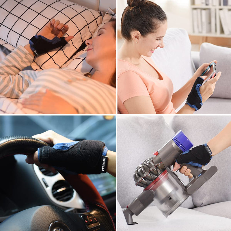 Velpeau Thumb Support Brace - CMC Joint Thumb Spica Splint for Pain Relief, Arthritis, Tendonitis, Sprains, Strains, Carpal Tunnel & Trigger Thumb Immobilizer - Wrist Strap - Left or Right Hands (Medium) S/M - NewNest Australia