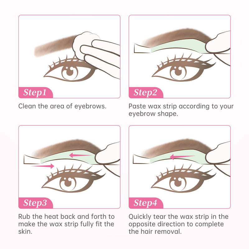 Beauty7 Wax Strips Cold Wax Hair Removal Strips Eyebrows Cold Wax Strips Precise And Quick Low Irritation & Painless Removal Strips For The Perfect Natural Eyebrow Shape - NewNest Australia