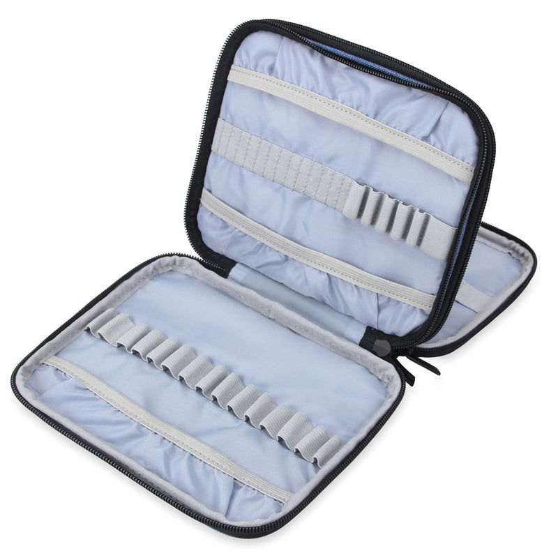 Teamoy Organizer Case for Interchangeable Circular Knitting Needles, Crochet Hooks and Knitting Accessories, Keep All in One Place and Easy to Carry, Blue (No Accessories Included) Small - NewNest Australia