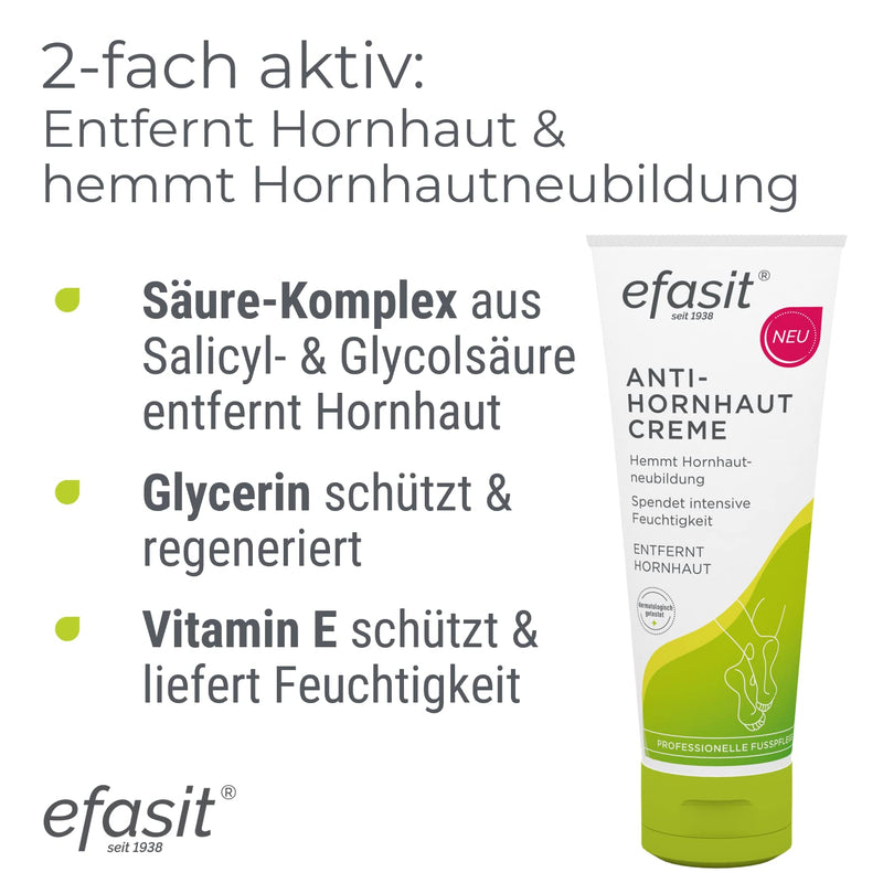 Efasit Anti-Callus Cream, 75 Ml, Callus Remover Cream With Acid Complex For Callused Feet, Inhibits Callus Reformation, Callus Reduction Cream Delivers Visible Results After 4 Days - NewNest Australia