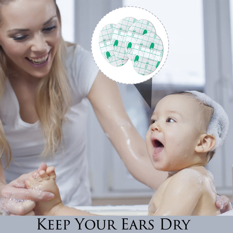 Niceneeded Pack Of 80 Waterproof Disposable Ear Stickers, Clear Ear Protection For Swimming Shower With Ear Plugs, Ear Protection Caps, Foot Stickers, Bandages For Surfing, Snorkelling And Others - NewNest Australia