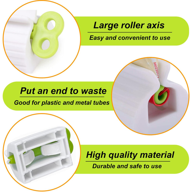 Udqyq 4 Pieces Toothpaste Tube Squeezer/Toothpaste Dispenser, High-Quality Toothpaste Holder, Toothpaste Seat Holder, Tube Press For Ointments, Toothpaste, Hair Dye, Hand Cream And More. - NewNest Australia