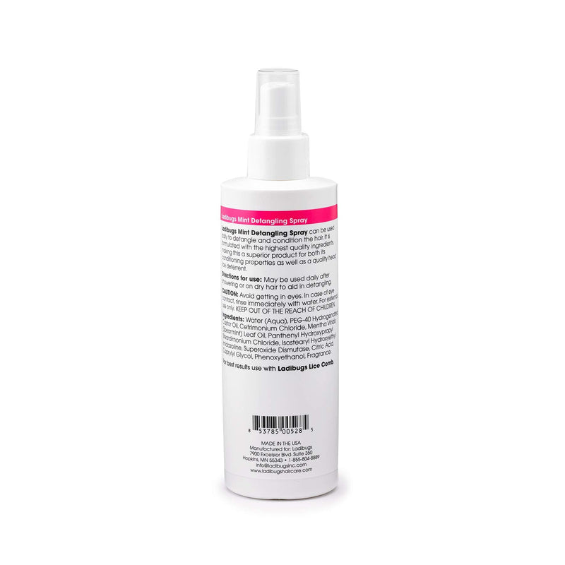 Ladibugs Detangler Spray 8oz | Best Kids Hair Detangling | Leave-in Conditioner & Head Lice Deterrent | Natural, Sulfate-Free, Made in The USA - NewNest Australia