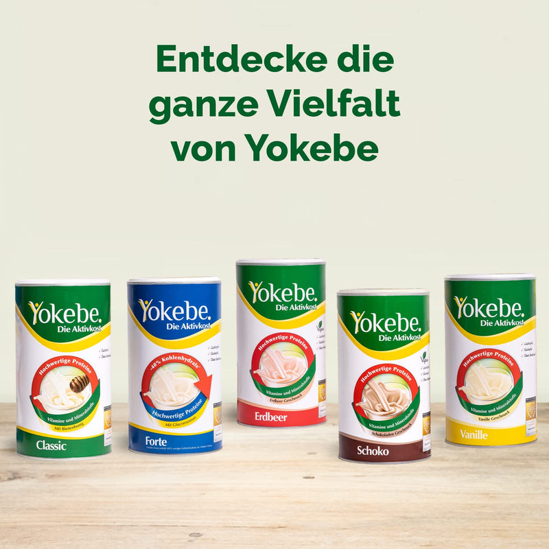 Yokebe Classic - Diet Shake for Weight Loss - Gluten-Free and Vegetarian - Meal Replacement for Weight Loss with High-Quality Proteins - 500 g = 12 Servings - NewNest Australia