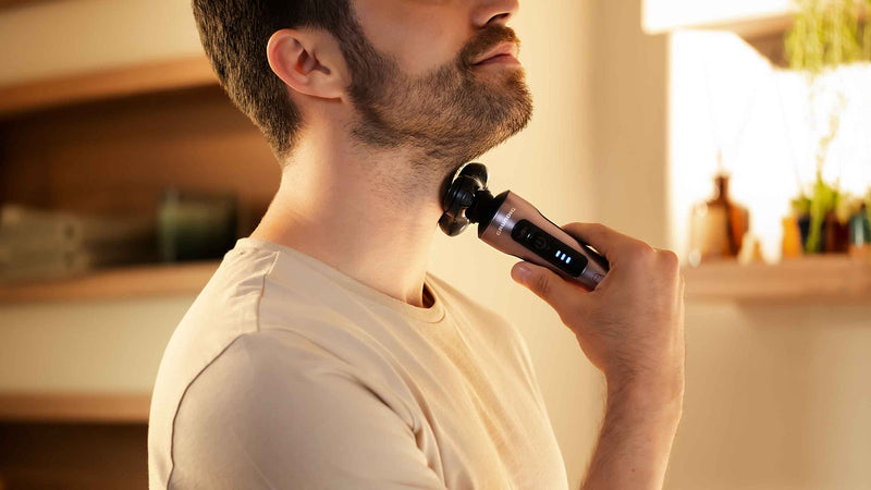 Grundig Proclub Ms 8130 Men'S Razor, Beardcare Sensor, Plastic Outer Housing Made Of 61% Recycled Plastic, Titanium Blades Technology, Wet & Dry, Dark Matte Chrome/Red - NewNest Australia