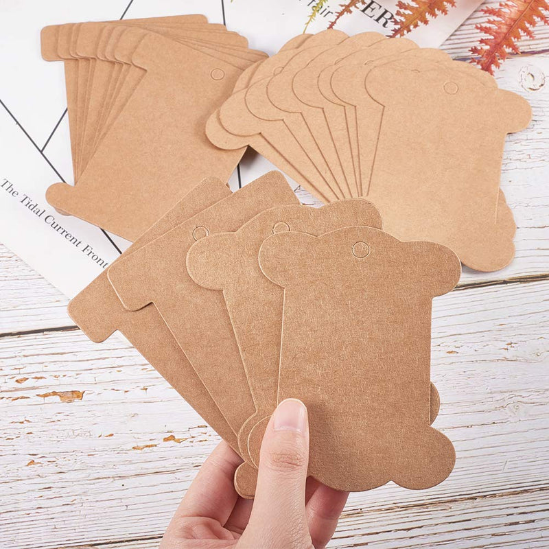 PH PandaHall 80pcs Flat Spool Bobbin Yarn Bobbin Kraft Spool Organizer Bobbins Card Thread Holder Craft DIY Sewing Storage for Cross Stitch Cotton Thread Craft DIY Sewing Storage, 2 Shapes - NewNest Australia
