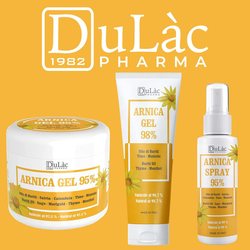 Dul√†C Arnica Gel Extra Strong And Highly Concentrated (98% Arnica Montana), Fast Effect - Cool Muscle Soreness Gel For Muscle Relaxation - Natural Formula And Dermatologically Tested - 100 Ml - NewNest Australia