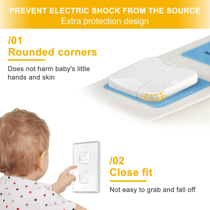 Outlet Covers Baby Proofing with Hidden Pull Handle (40 Pack) Outlet Plug Covers Prevent Electric Shock from The Source Outlet Protector Difficult for Kids to Remove Child Proof Outlet Covers - NewNest Australia