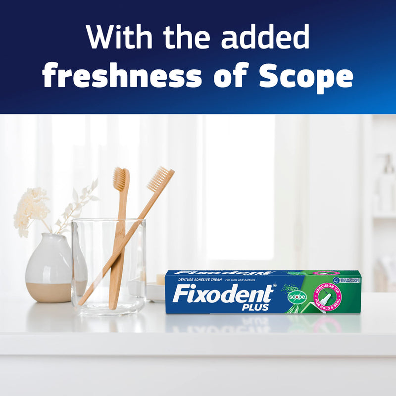 Fixodent Plus Scope Secure Denture Adhesive 2.0oz (Pack of 4) eComm - NewNest Australia