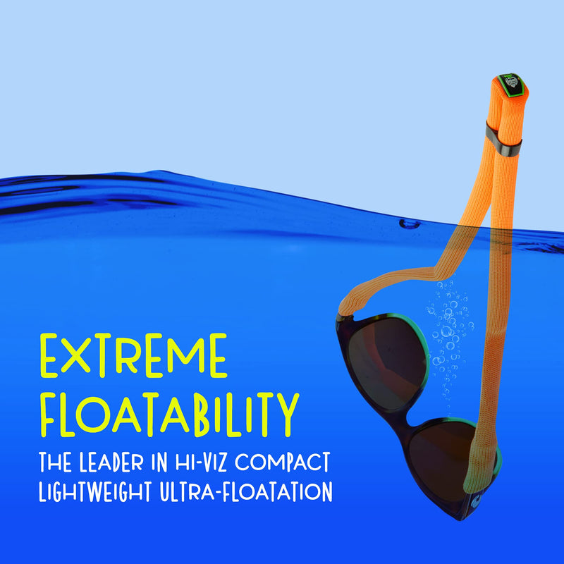 DriftFish Floating Sunglass Strap | Float your Sunglasses and Glasses | Neoprene Adjustable Eyewear Retainer Black 2 Pack - NewNest Australia