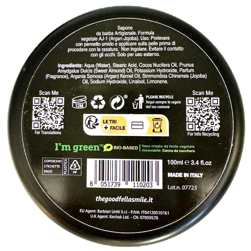 THE GOODFELLAS' SMILE Seacitrus Traditional Shaving Soap. Made in Italy, 100g - NewNest Australia