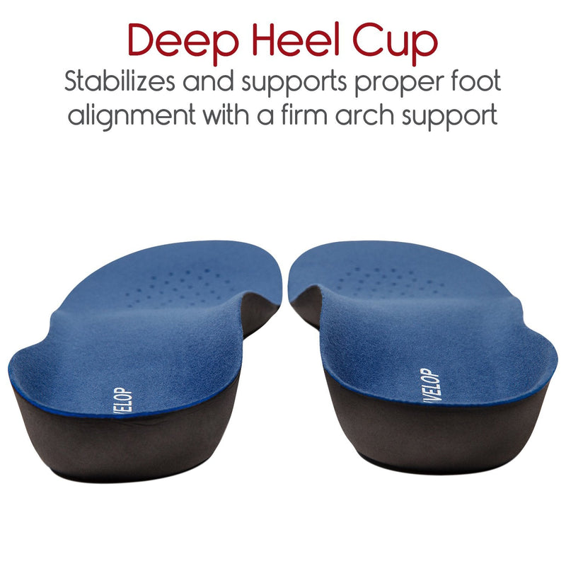 Envelop Full Length Orthotic Insoles - Foot Comfort for Men and Women - Shoe Insert for Plantar Fasciitis Pain Relief US Men's (11.5 - 13.5) Women's (13 - 15) US Men's (11.5 - 13.5) Women's (13 - 15) - NewNest Australia
