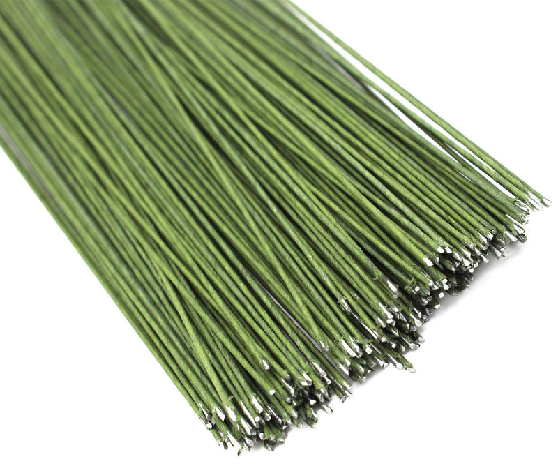 Stem Wire,Floral Wire,14 Inch 26 Gauge Wire,200 Pcs/Pack,Dark Green - NewNest Australia