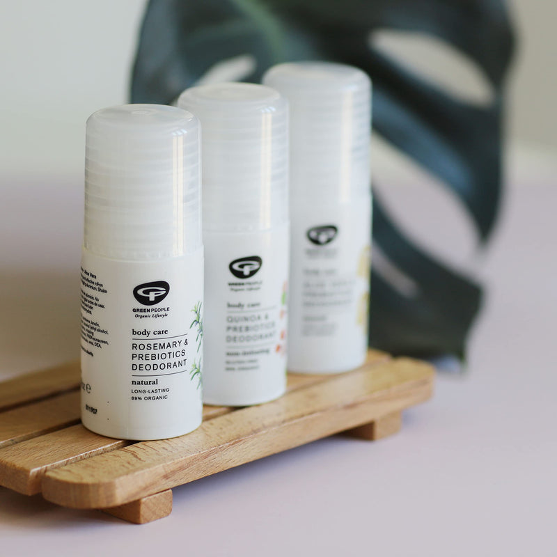 Green People Rosemary & Prebiotics Deodorant 75ml | Natural & Organic Deodorant | Gentle Rosemary & Lavender Floral Scented Deodorant for Women | Paraben Free & Ethanol Free | Cruelty Free & Vegan - NewNest Australia