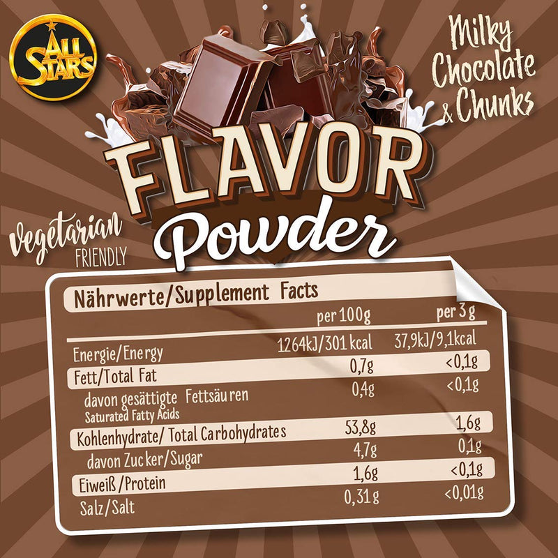 All Stars Flavor Powder Flavor Powder, Milky Chocolate & Chunks, Pack of 1 (1 x 240 g) 240 g (Pack of 1) - NewNest Australia