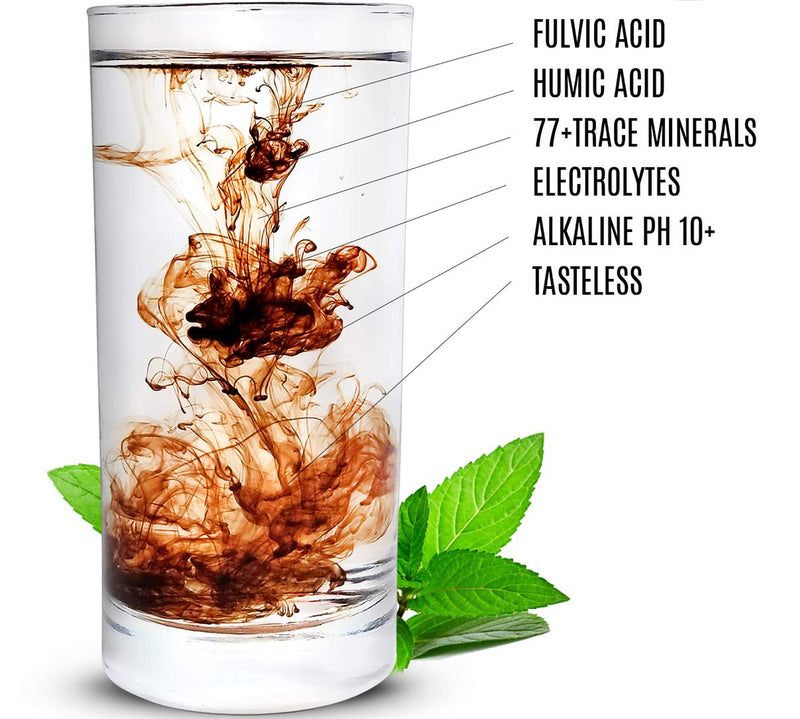 Fulvic Acid and Humic Acid Trace Mineral Drops 6 Month Supply, Electrolyte Energy Boost. All Natural Organic Plant Derived Blend of Ionic Trace Minerals from Fulvic and Humic Acid Similar to Shilajit - NewNest Australia