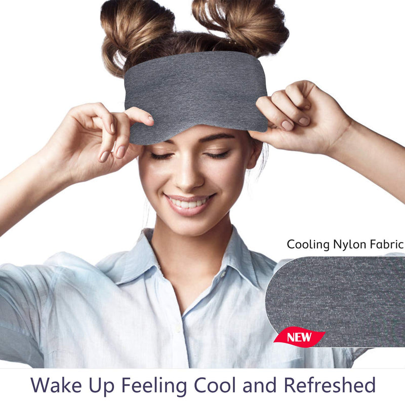 Sysrion Sleep Mask - Ultra Soft Comfortable Sleeping Mask for for Home Sleep Travel Shift Work, Nose Pad Designed Light Blocking Eye Blinder, Fully Adjustable Strap and Skin Friendly - NewNest Australia