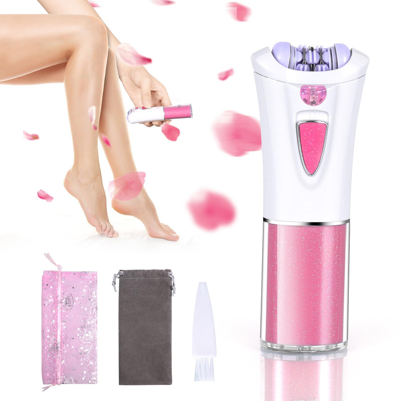 Uraqt Women'S Epilator, Epilator For Hair Removal With Massage Rollers, Gentle Long-Lasting Epilator Women'S Razor, Razor Attachments For Body, Peeling, Cleaning, Bag, Gift For Woman (Battery). - NewNest Australia