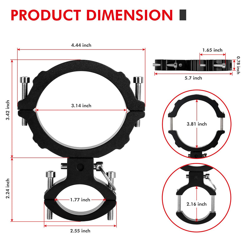 1PCS Fire Extinguisher Mount, EBESTauto Compatible for Adjustable Jeep Fire Extinguisher Bracket Fit for 3 Inch or 3.25 Inch Fire Extinguisher Bottle Bracket fit for UTV with 1.75''-2'' Round 1PCS Fire Extinguisher Mount - NewNest Australia