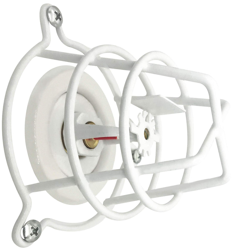 Happy Tree (4 Pack) White Fire Sprinkler Head Guard for Both 1/2" & 3/4" Fire Head for Protecting Flush Mount & Side Wall & Pendent Head Semi - Recessed Sprinkler Head Cage 4 Pack - NewNest Australia