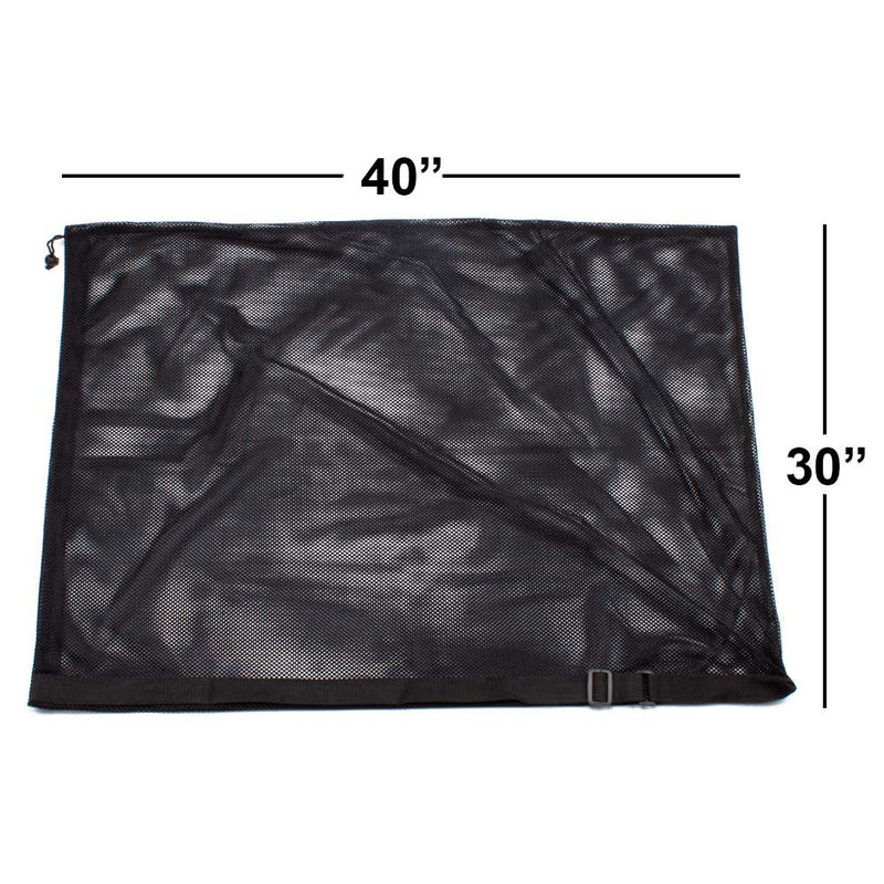 Extra-Large Mesh Sports Ball Drawstring Bag | Sports Equipment Bag with Adjustable Shoulder Strap for Gym Training, Soccer, Football, Basketball, Volleyball, Swimming Black - NewNest Australia