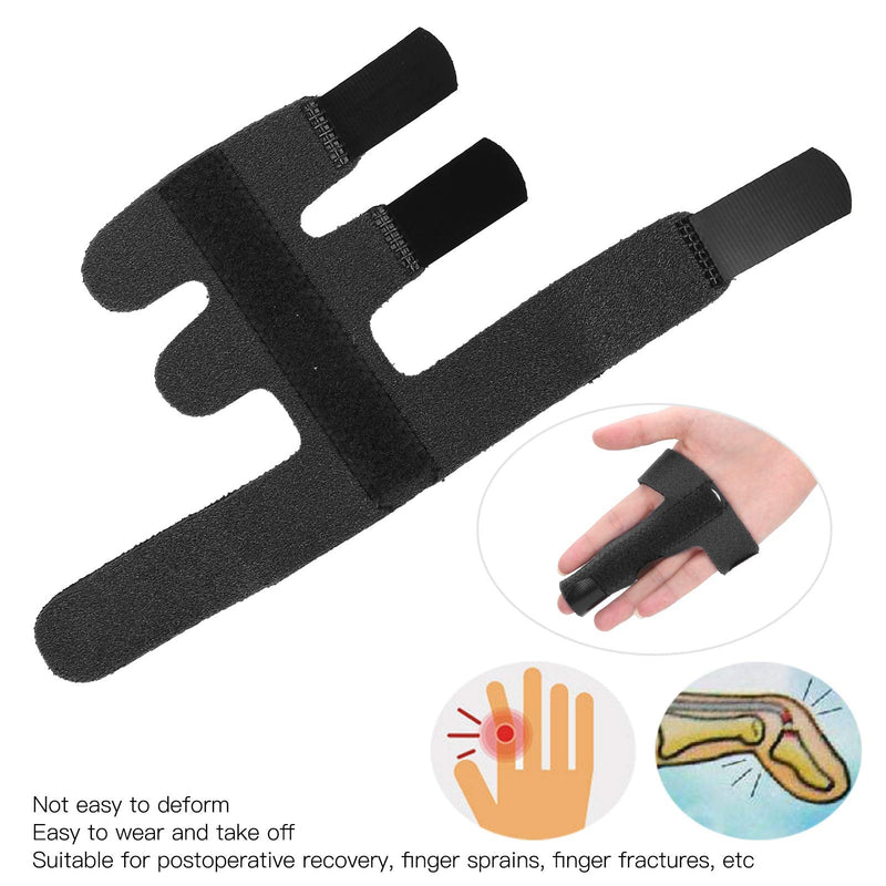 Trigger Finger Splint, Breathable Finger Joints Clamp Stabilizer Sprain Fracture Restoration Finger Fixing Splint Protection For Pain Relief, Sports Injuries, Basketball (Black) - NewNest Australia