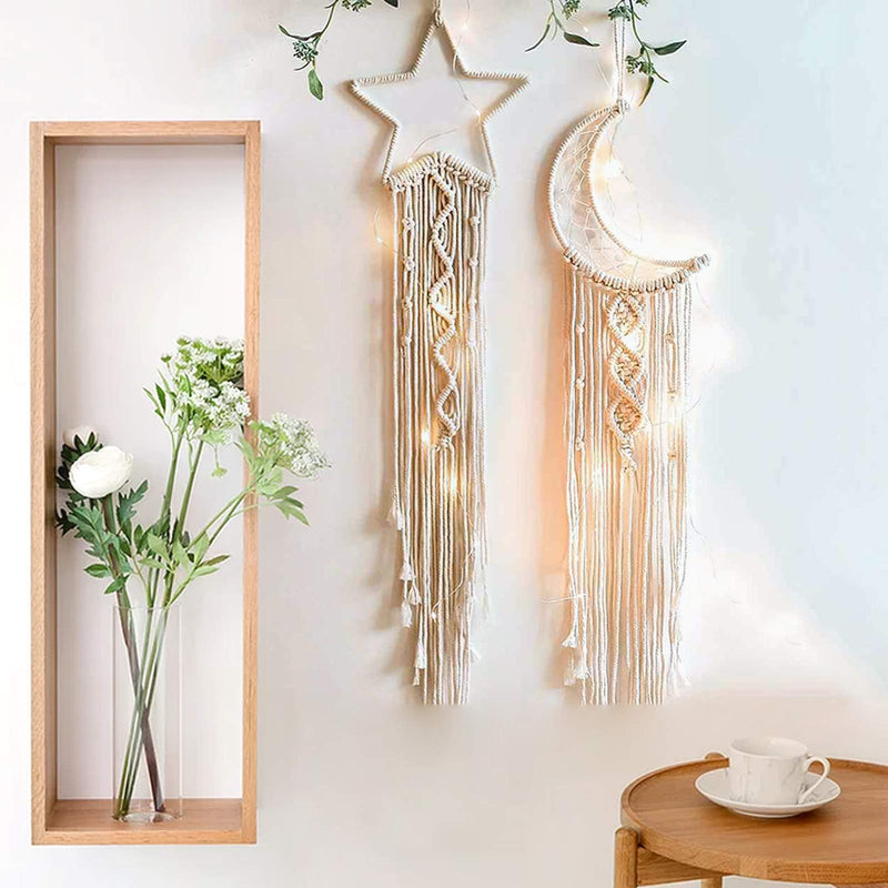 8pcs Dream Catcher Metal Rings Gold Dreamcatcher Metal Hoops Moon Shaped Macrame Ring for Crafts, Macrame Wall Hanging, Wedding Wreath Decor, 4 Sizes (2/4/6/8 inches) - NewNest Australia