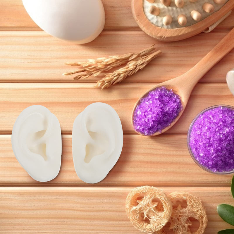 Balacoo 1 Pair Of Simulation Silicone Ear Model Earring Display Props Reusable Silicone Ear Model For Teaching Ear Picking Practice Hearing Aid Wear 7. 00 X 5. 00 X 4. 00 Cm - NewNest Australia