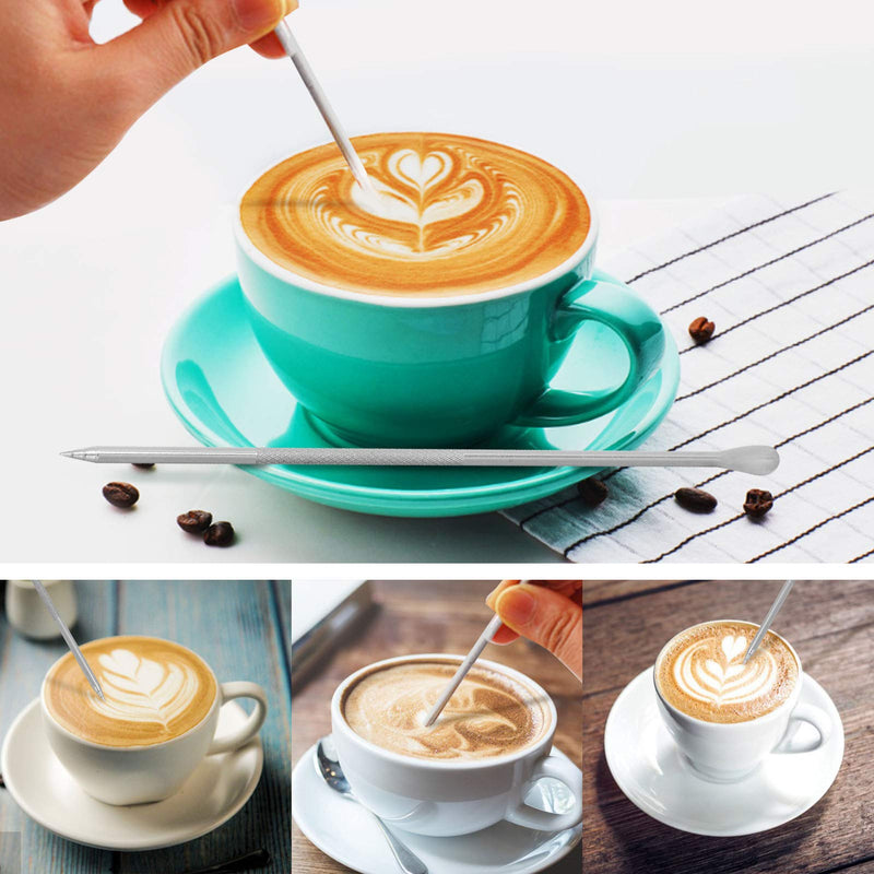 Xpork Milk Froth Pot 900ml/30oz Stainless Steel Milk Pitcher Cup Barista Milk Jug Latte Milk Frothing Pitcher with Art Pen for Making Latte Cappuccino Mocha Coffee - NewNest Australia