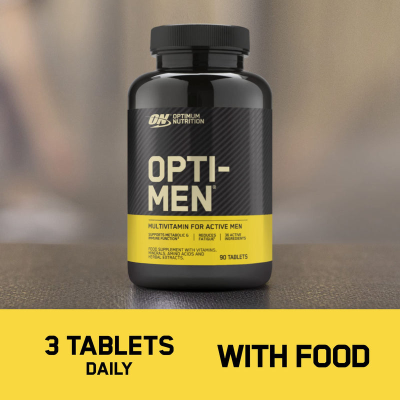 Optimum Nutrition Opti-Men Multivitamin Supplements for Men with Vitamin D, Vitamin C, Vitamin A and Amino Acids, 30 Servings, 90 Capsules 90 Count (Pack of 1) - NewNest Australia