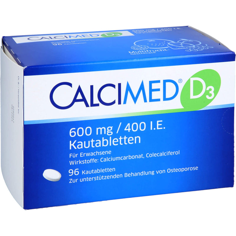 Calcimed D3 600 mg/400 IU chewable tablets - NewNest Australia
