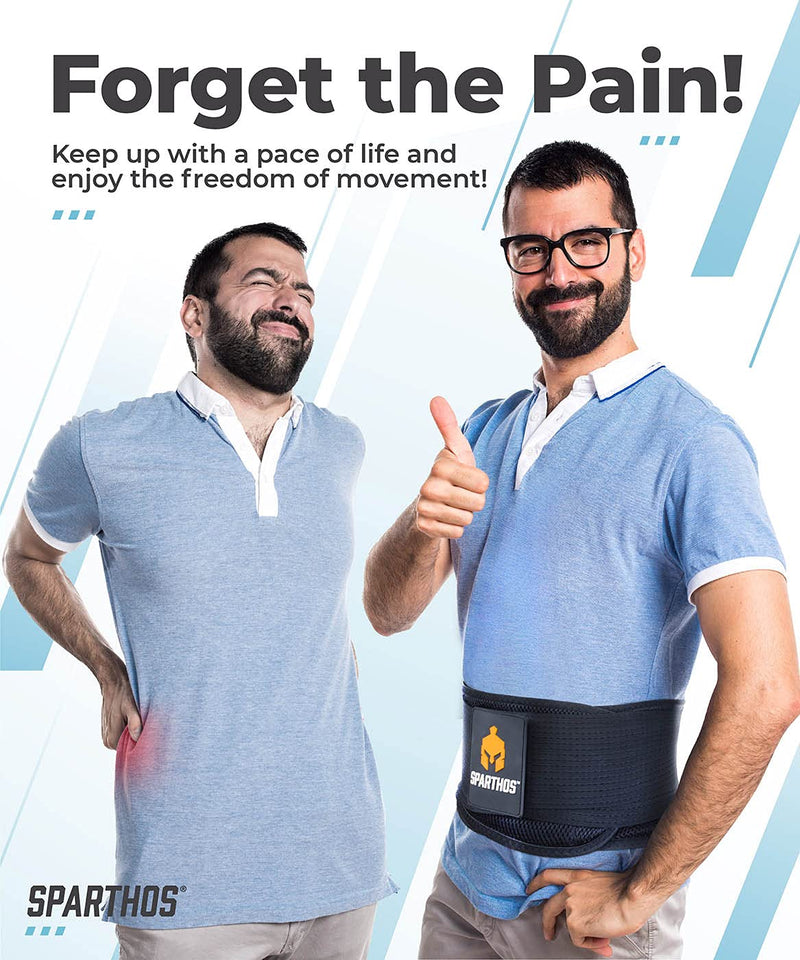 Back Bandage Back Strap - The Only Back Support Belt Of Medical Quality - Relieves Pain And Prevents Injuries (L: Abdomen: 124 - 150 Cm) L: Abdomen: 124 - 150 Cm - NewNest Australia