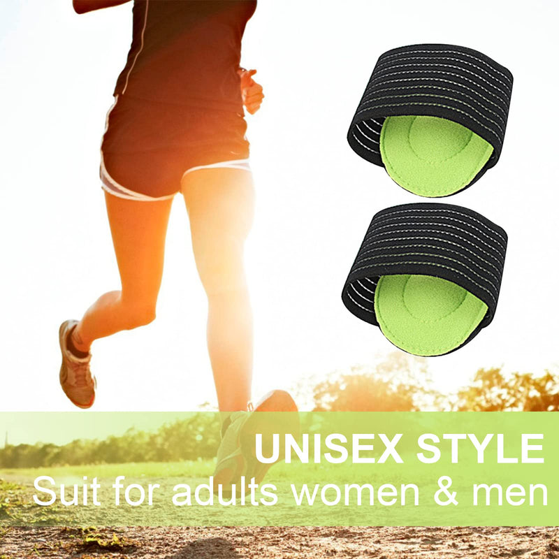 TSHAOUN 4 Pair Arch Support，Compression Cushioned Plantar Fasciitis Support，Relief Plantar Fasciitis Sleeves, Fallen Arches, Heel Spurs,for Men and Women (Black Green) Black Green - NewNest Australia