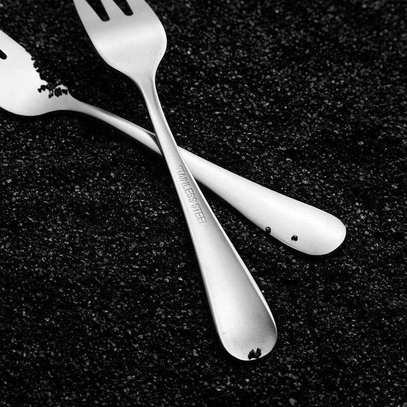Snamonkia Appetizer Small Forks Set of 12, 5.4 Inches, Dessert Forks Stainless Steel, 3-Tine Portable Cocktail Salad Fruit Forks for Party Travel 5.4 inch Set of 12 - NewNest Australia