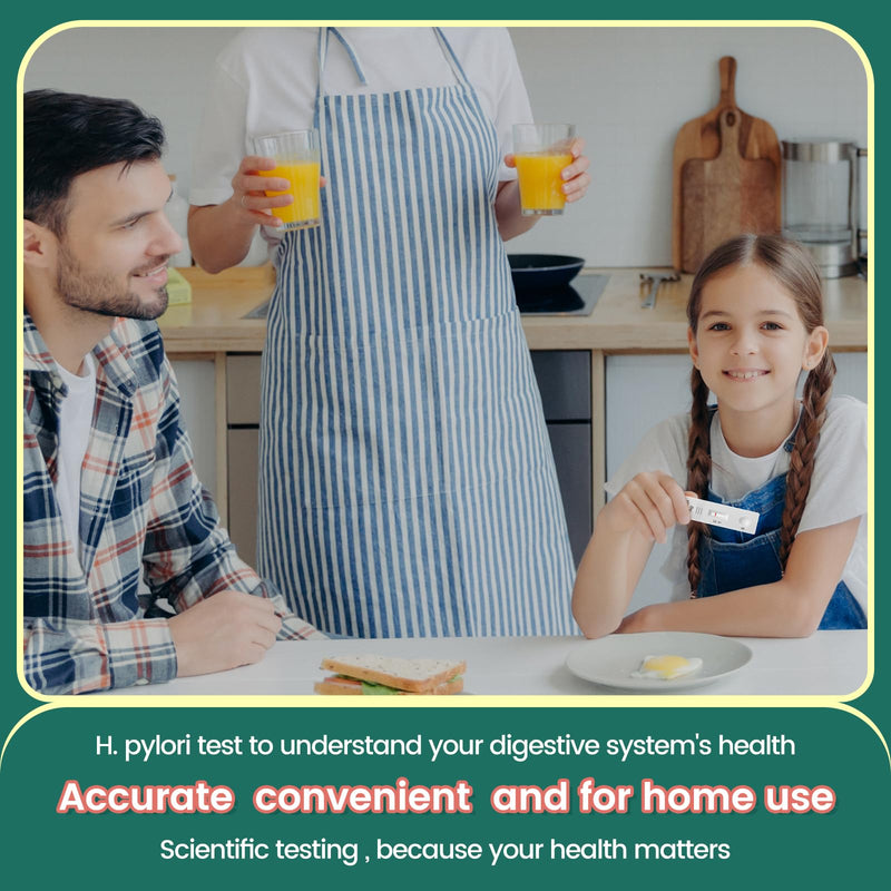 Accufast 2x Helicobacter Pylori rapid test for at home - H.Pylori Ag test cassette | Home Stool Test Kit - Check yourself for an active Helicobacter Pylori infection - NewNest Australia