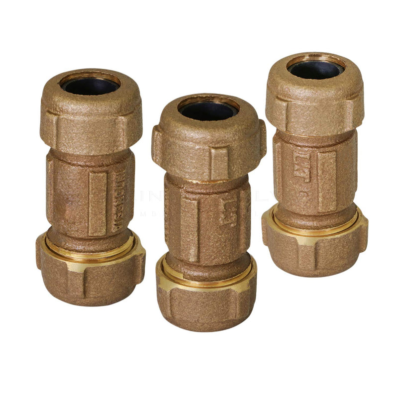 Midline Valve RSC2334 Compression Coupling Fitting, with Packing Nut, Brass 1-1/2 in. Diameter x 3 in. Length Single Pack 1-1/2 in. X 3 in. Length - NewNest Australia