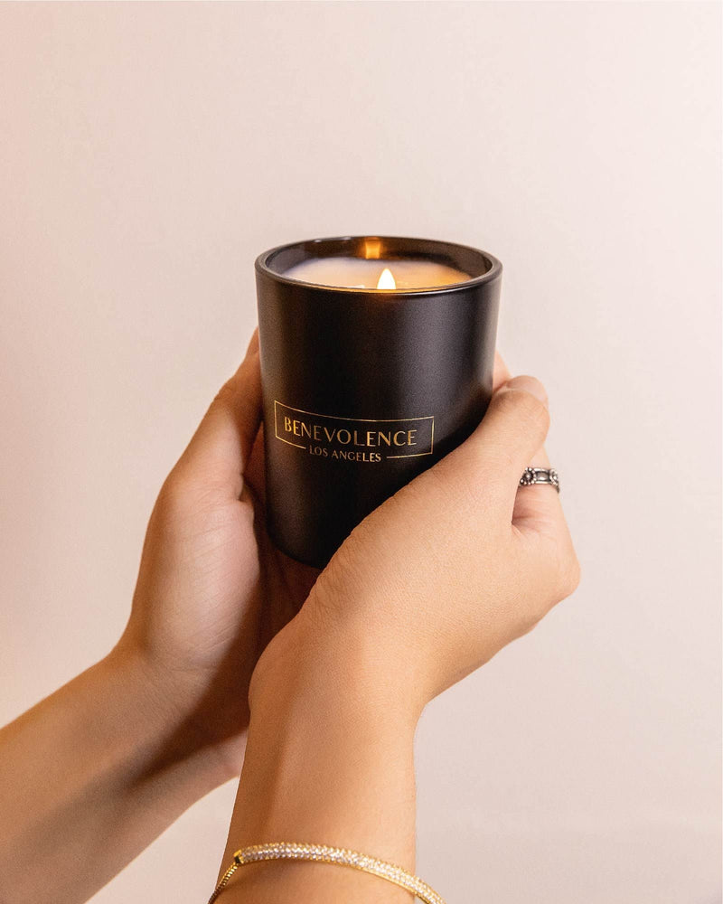 Premium Bergamot & Jasmine Candle | Highly Scented Candles for Home | 6 oz 35 Hour Burn, All Natural Soy Candles | Aromatherapy Bergamot Candles with Matte Black Glass Gift Box Medium - NewNest Australia