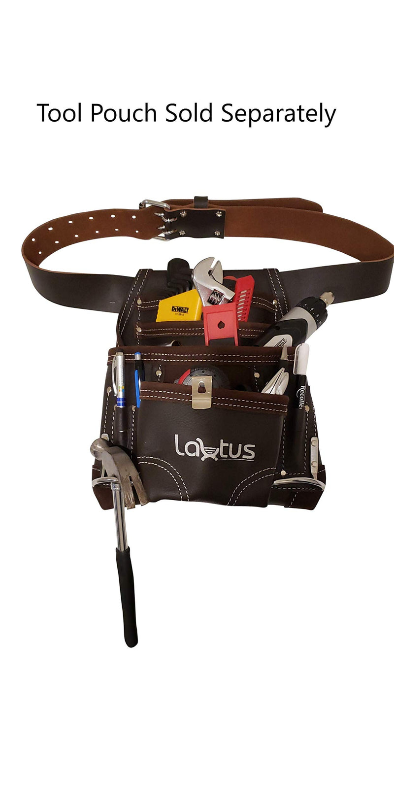 LAUTUS 2-Inch Work Belt in Heavy Top/Full Grain Leather, 30-Inch to 46-Inch - 100% Leather - NewNest Australia