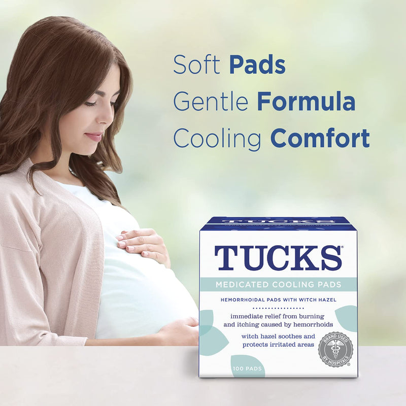 Tucks Cooling Pads, Medicated, 100 Count - NewNest Australia
