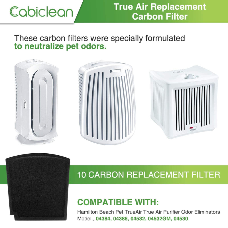 Cabiclean Pack of 6 04234G True Air Replacement Filters Compatible with Hamilton Beach Pet True Air Purifier Odor Eliminators Model 04384, 04532gm, 04530g, 04530gm & 04531gm 6 Pack - NewNest Australia