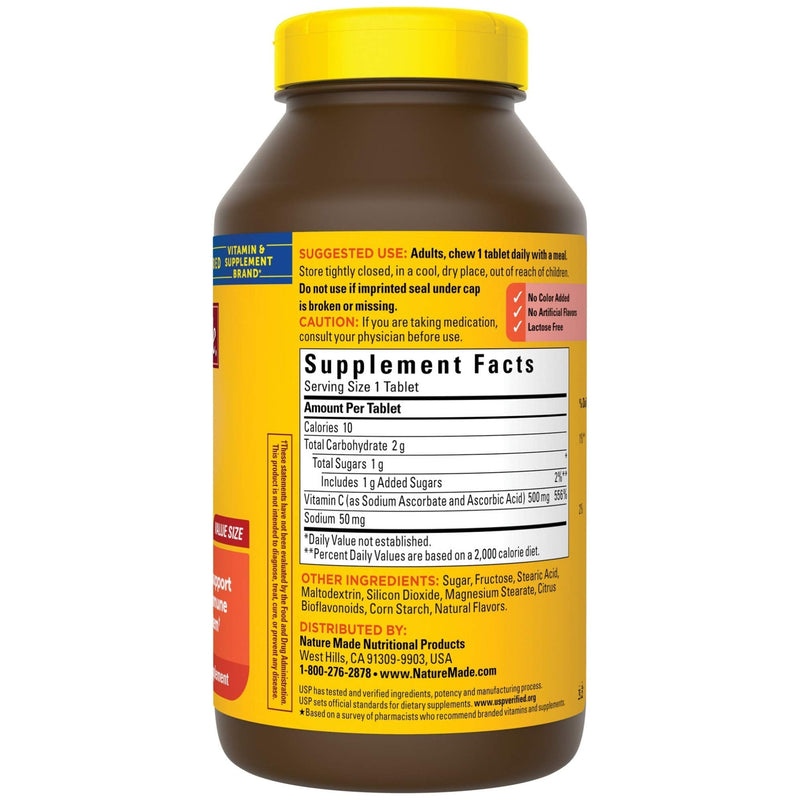 Nature Made Chewable Vitamin C 500 mg Tablets, 150 Count Value Size to Help Support the Immune System - NewNest Australia