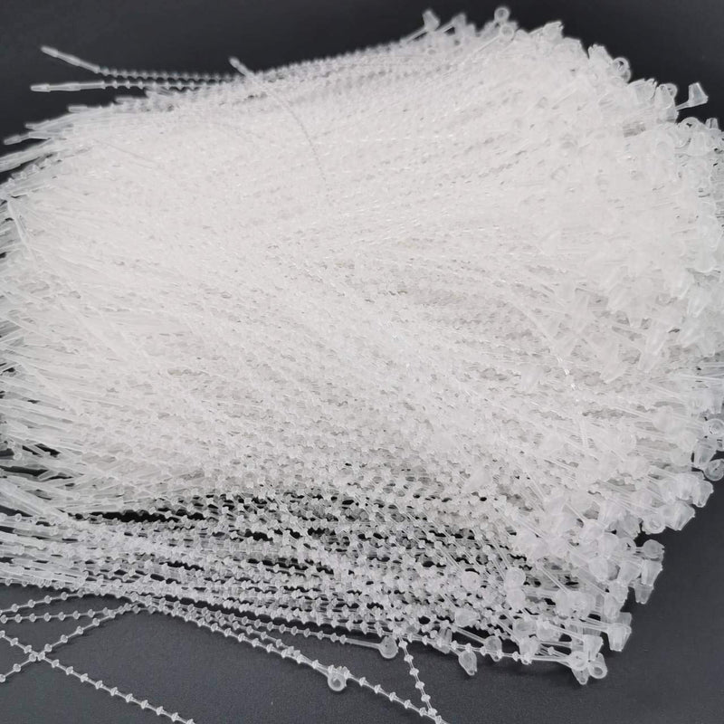Lucas shops 5" Pin Adjustable Security Beaded Loop Tie Plastic Paper Prices Tag Fasteners(1000pcs) - NewNest Australia