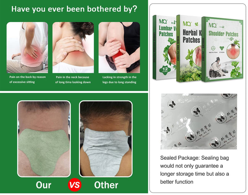 36pcs Pain Relief Patch, Wormwood Knee Patch, Heat Patch Neck, Lumbar Pain Relief Patch, Portable Moxibustion Patch for Pain Relief 3 - NewNest Australia