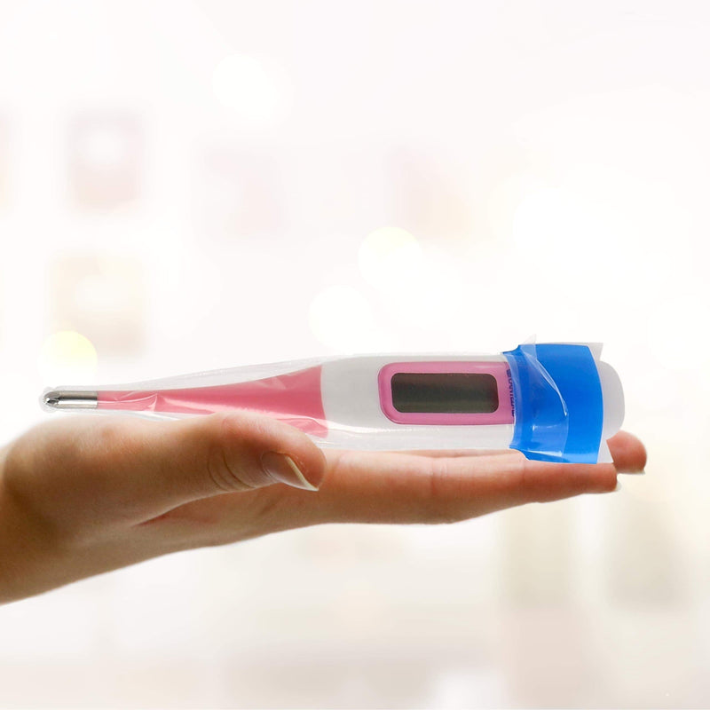Lantelme Pack of 100 hygienic covers for clinical thermometers without lubricant for adults, baby thermometer protective covers 4298 - NewNest Australia