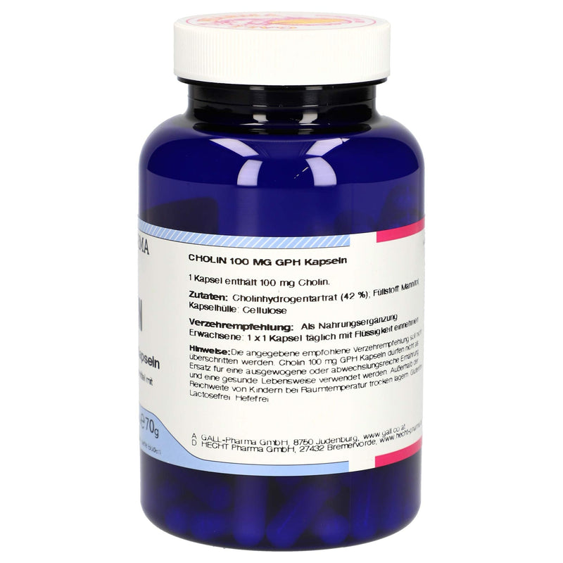 Gall Pharma Choline 100 mg GPH capsules, pack of 1 (1 x 120 pieces) - NewNest Australia